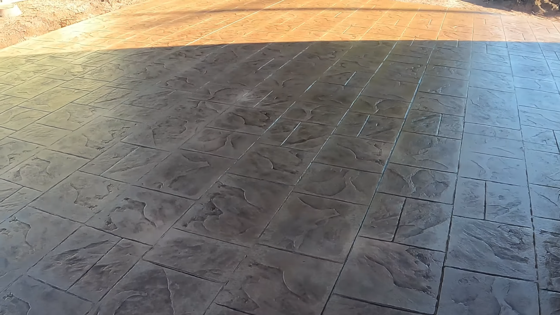 Stamped Patio Slate Pattern Decorative Outdoor Flooring